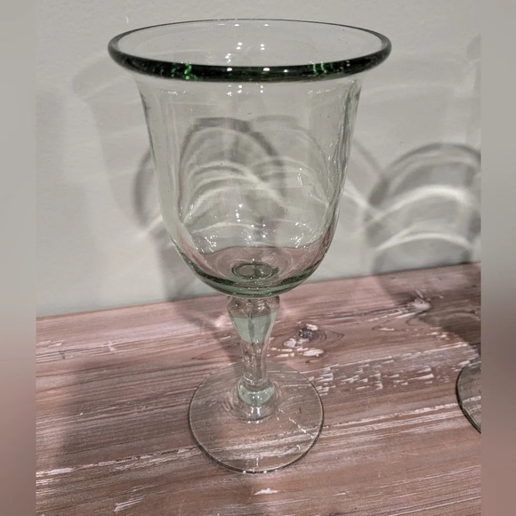 Set of 6 Casa by Pottery Barn water goblets - Picture 8 of 11